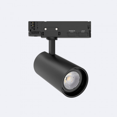 Spot LED Fasano 30W pour Rail Triphasé No Flicker Dimmable Noir
