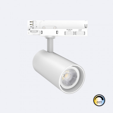 Faretto LED Fasano Bianco 30W Regolabile CCT No Flicker per Binario Trifase