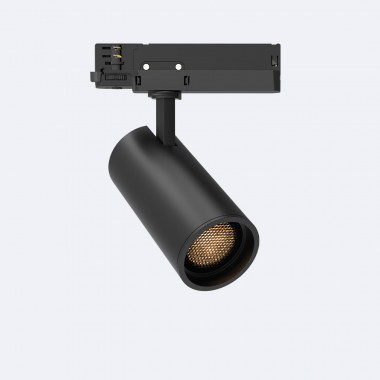 Spot LED Fasano Anti-éblouissement 20W pour Rail Triphasé No Flicker Dimmable Noir