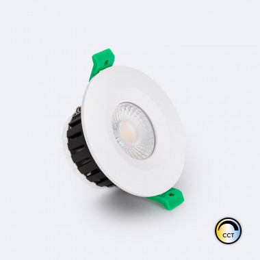 Downlight LED 5-8W Ignifugo Circolare Regolabile  4CCT (Caldo-Neutro) IP65 Taglio Ø65 mm