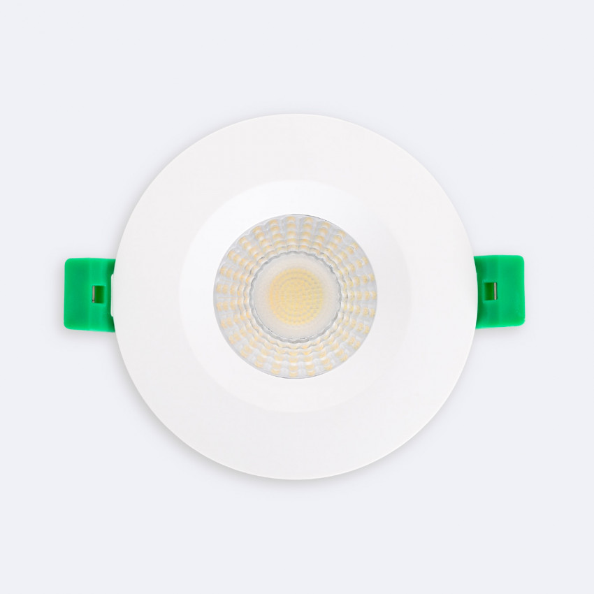 Product van Downlight LED Vlamvertragend  Rond  4CCT ( Neutraal-Koud) Regelbaar  IP65 Wit  Zaagmaat  Ø65 mm