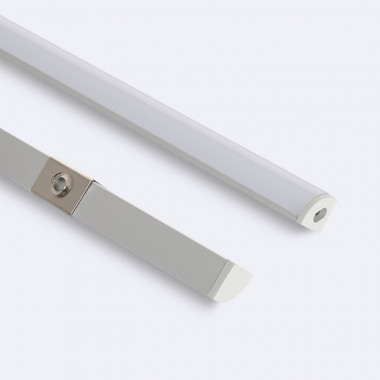 Product van Hoekprofiel Aluminium Ronde Cover 2m voor LED Strip tot 5mm