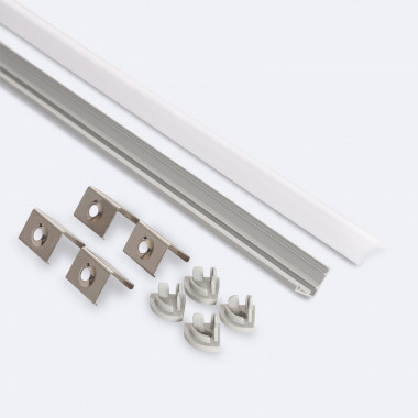 Product van Hoekprofiel Aluminium Ronde Cover 2m voor LED Strip tot 5mm
