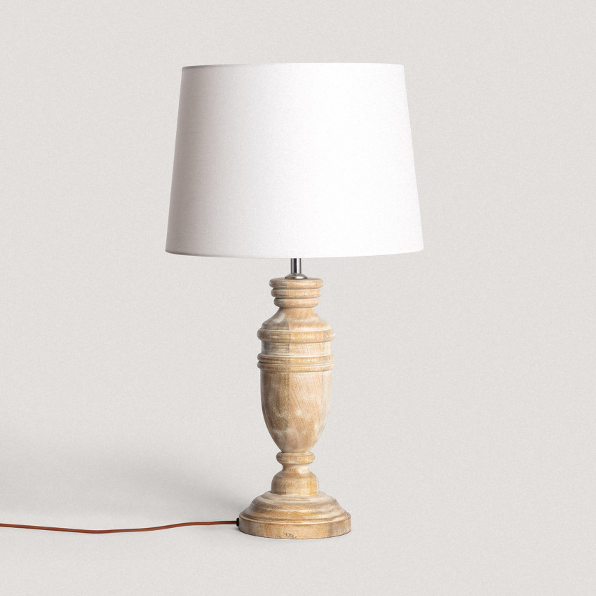 Product of Hausa Wooden Table Lamp ILUZZIA 