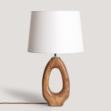 Darshan Wooden Table Lamp ILUZZIA