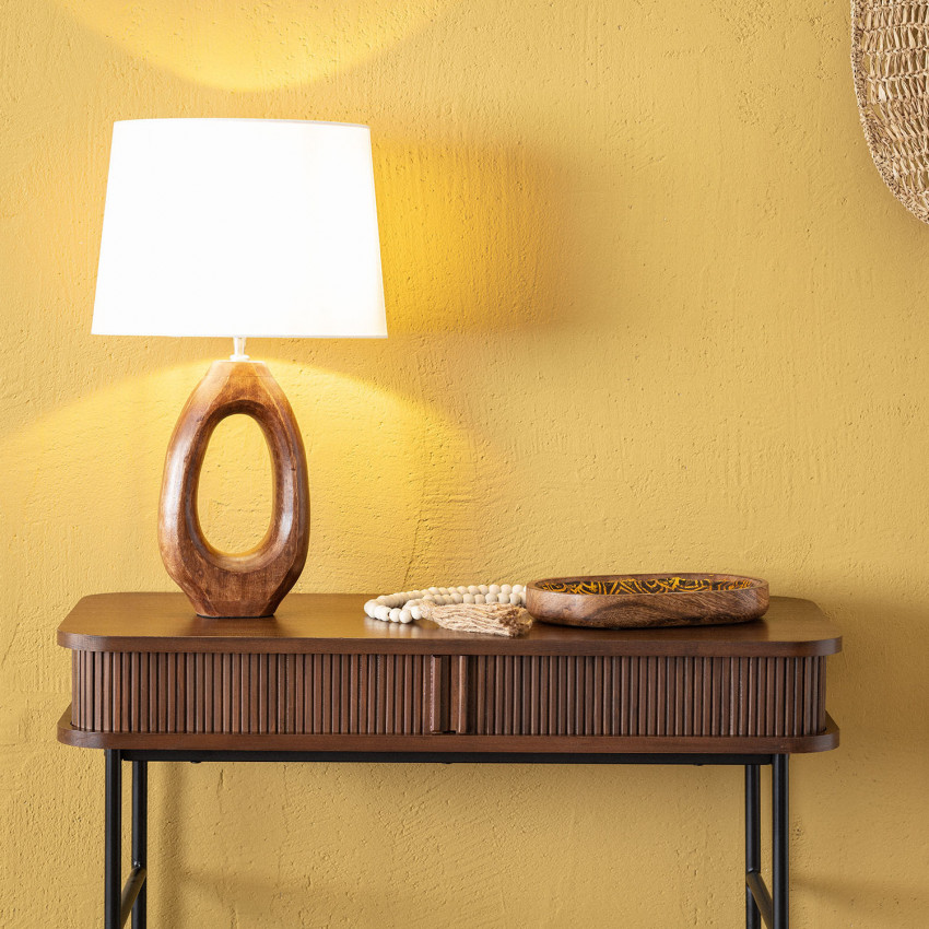 Product of Darshan Wooden Table Lamp ILUZZIA 
