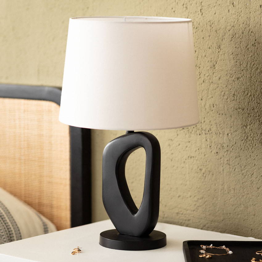 Product of Cave Wooden Table Lamp ILUZZIA 