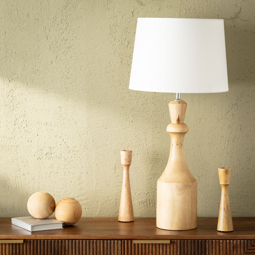 Product of Marala Wooden Table Lamp ILUZZIA 