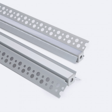 Profilo Aluminio Incasso in Cartongesso/Pladur Angolo da Interno per  Strisce LED fino a 9 mm - Ledkia