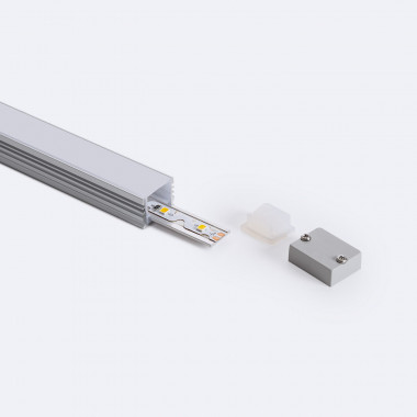 2m Waterproof Aluminium Surface Profile & Cover for LED Strip up to 10mm IP65