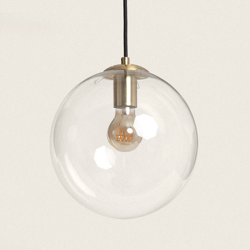 Product van Hanglamp van Metaal en Glas Moonlight Clear 