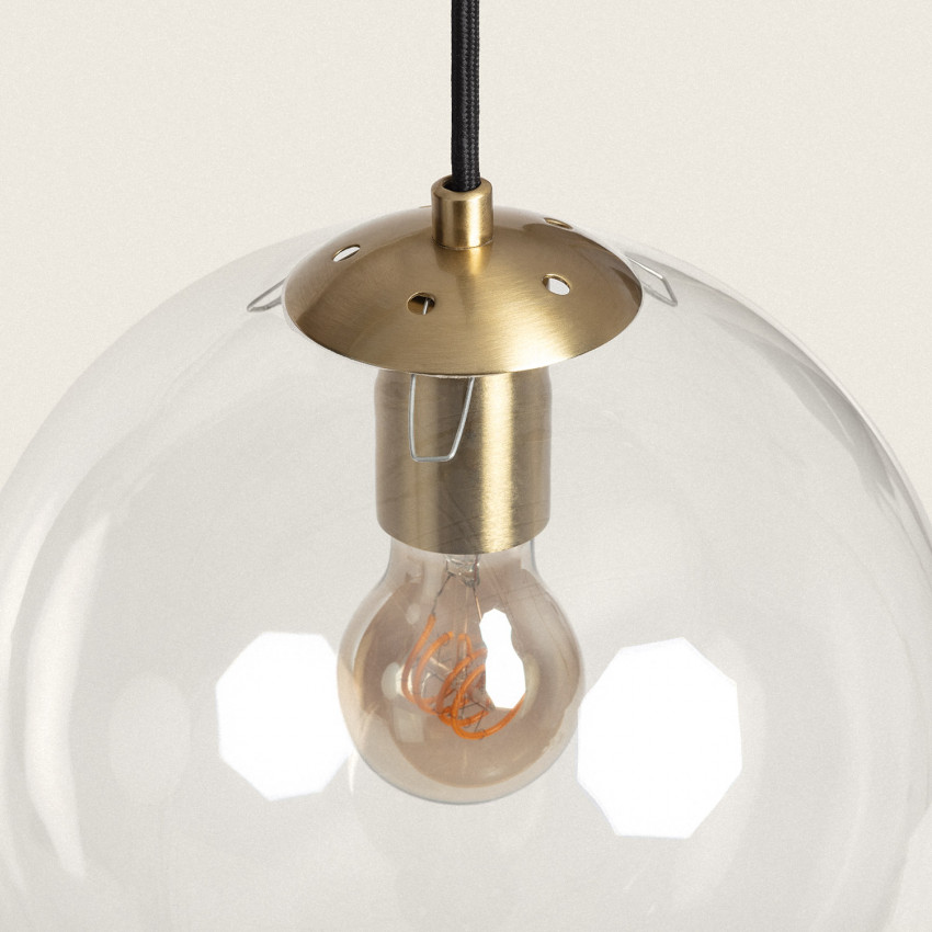 Product van Hanglamp van Metaal en Glas Moonlight Clear 