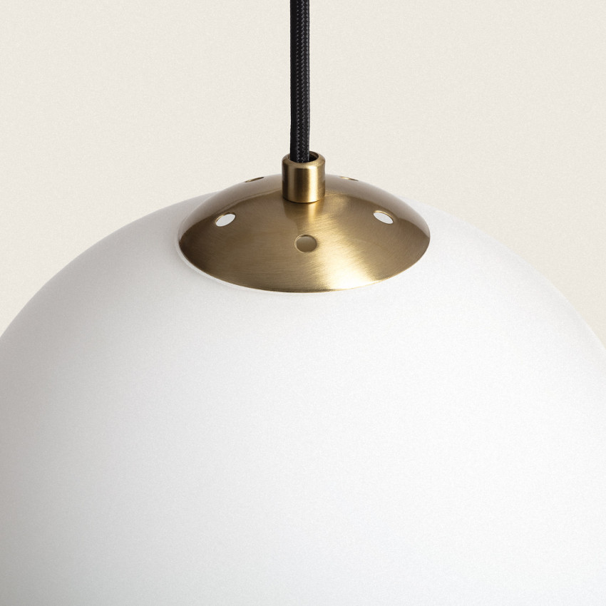 Product of Moonlight Brass Metal & Glass Pendant Lamp 