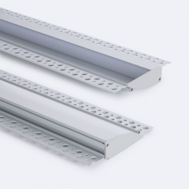 Profilo Alluminio Incasso per Cartongesso per Striscie LED Fino a 12mm -  Ledkia