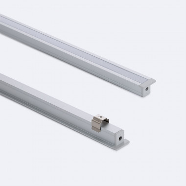 Product of 2m Aluminium Recessed Profile with Continous Cover for LED Strips up to 6mm