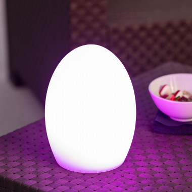 Lampada da Tavolo LED RGB Portatile Muna per Esterni con Batteria  Ricaricabile - Ledkia