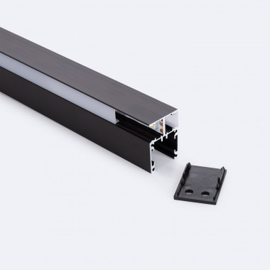 Profil Aluminiowy Powierzchnia Dwustronna 2m Czarny Taśma LED do 10mm