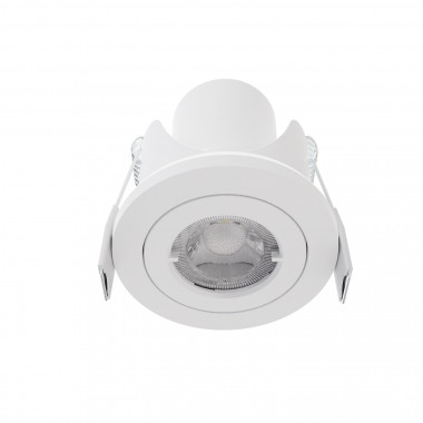 Foco Downlight LED 6.5W Direccionable Circular Blanco Corte Ø68 mm