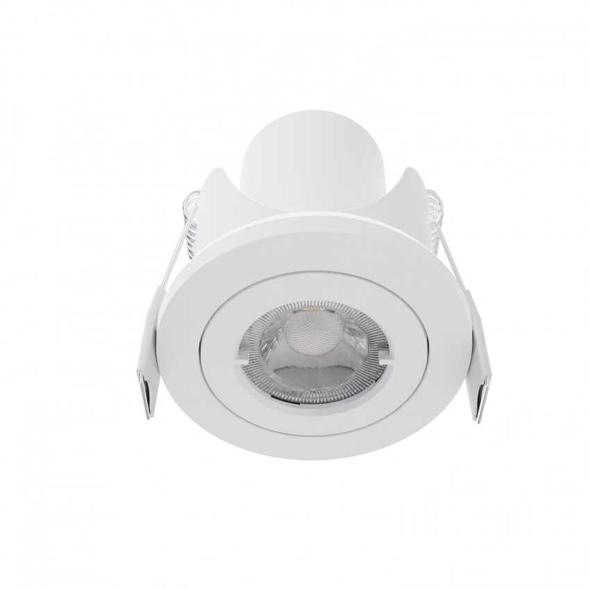 Produit de Spot Downlight LED 6.5W Orientable Rond Blanc IP65 Coupe Ø68 mm