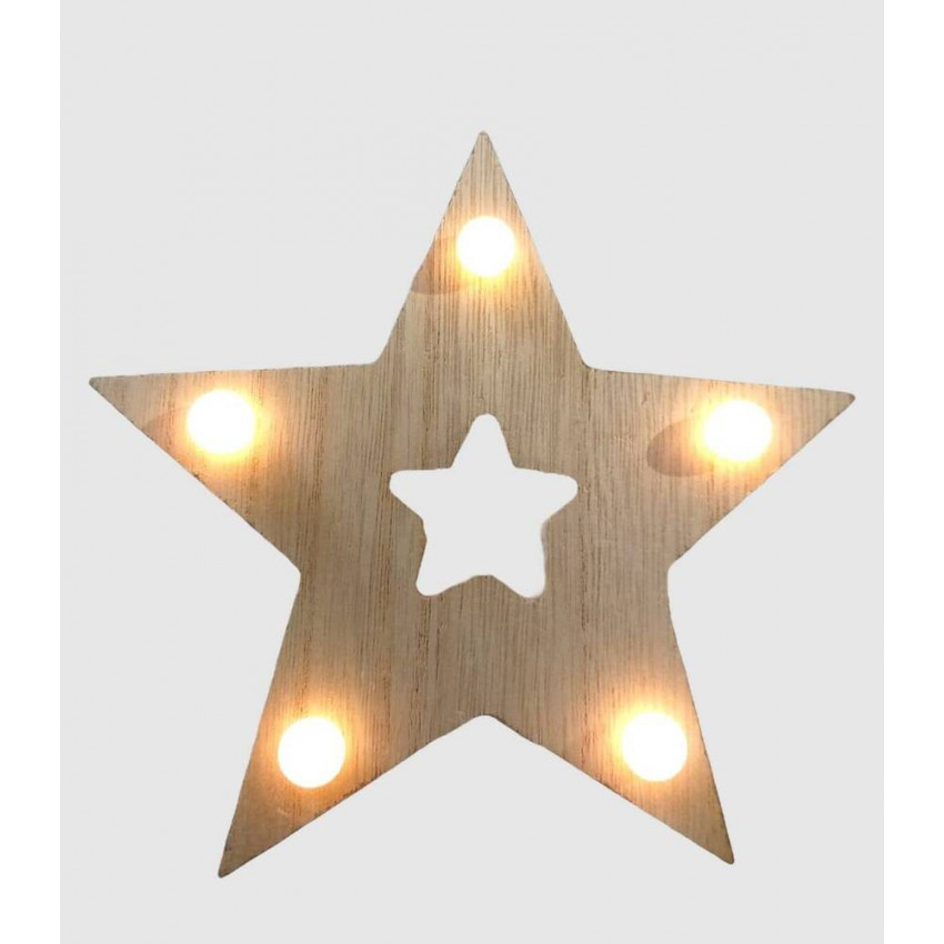 Produkt od Dřevěná LED Vánoční Figurka - Hvězda