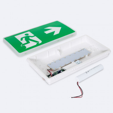 Product of Permanent LED Emergency Recessed/Surface Light with Double Sided Safety Sign with 150x310 mm Cut Out IP65