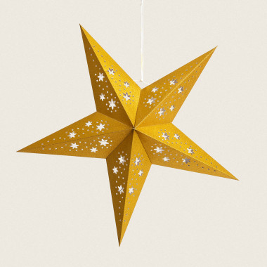 Estrella LED Cartón con Batería 60 cm Wensha