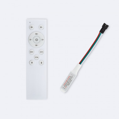 Contrôleur Variateur LED Monochrome Digital 12-24V DC avec Télécommande RF