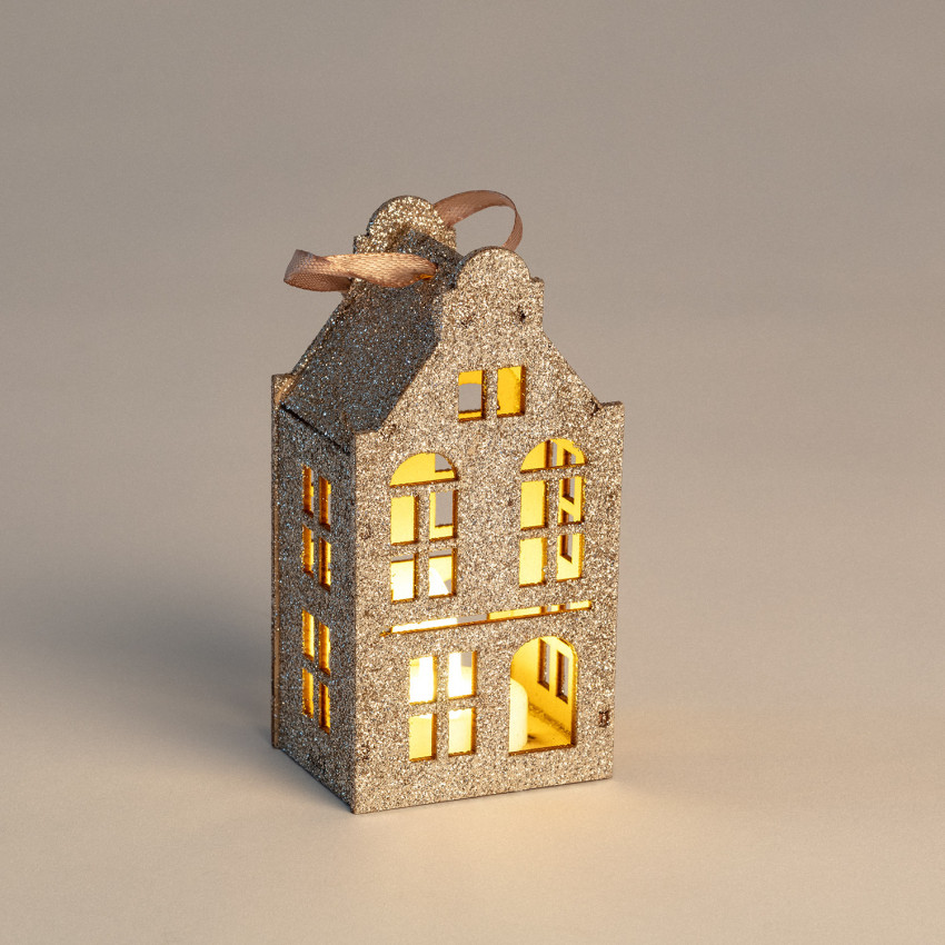Product of Tymbon Christmas Wooden LED House 
