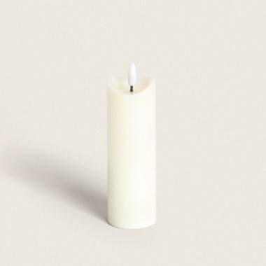 Natural Wax LED Candle with Battery 15cm