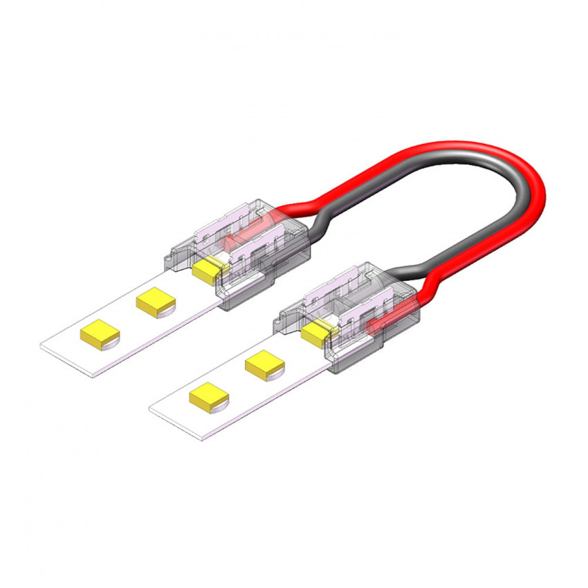 Product van Dubbele  Connector met Kabel Voor LED Strip 12/24V DC COB IP20 Ancho 8mm