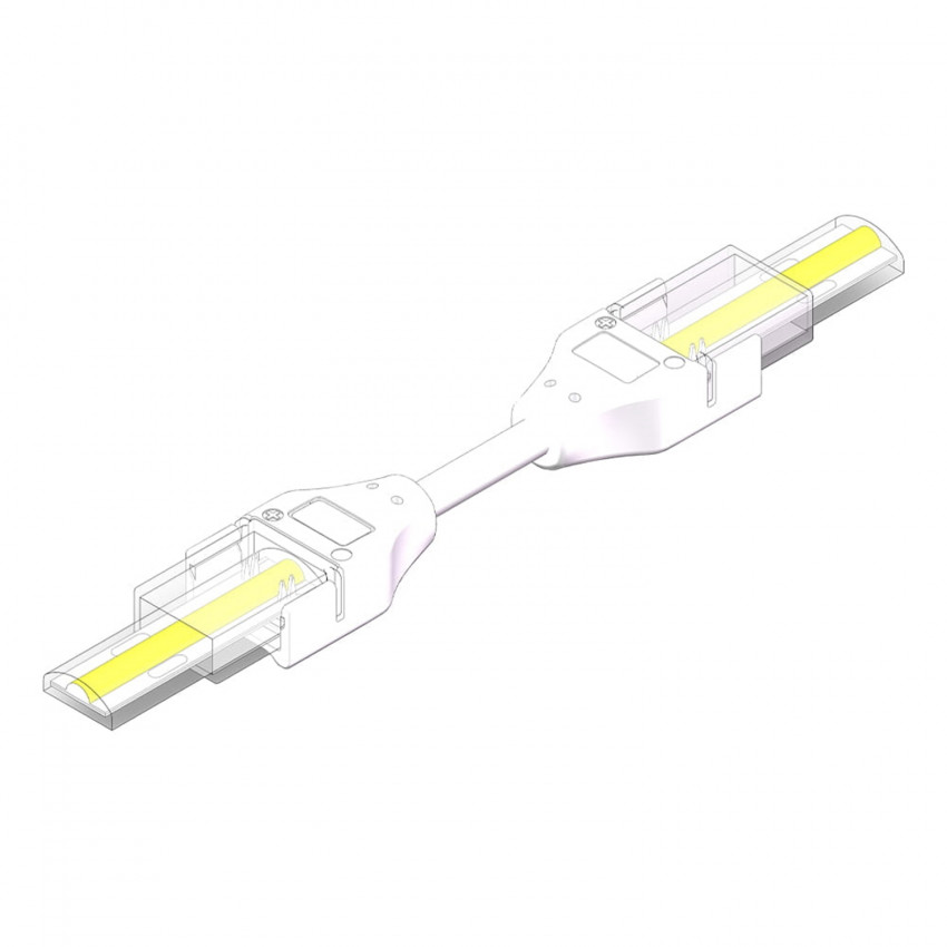 Produkt von Clip-Verbinder Doppelt mit Kabel für LED-Streifen ohne Gleichrichter 220V AC COB Silicone FLEX Breite 10mm Einfarbig