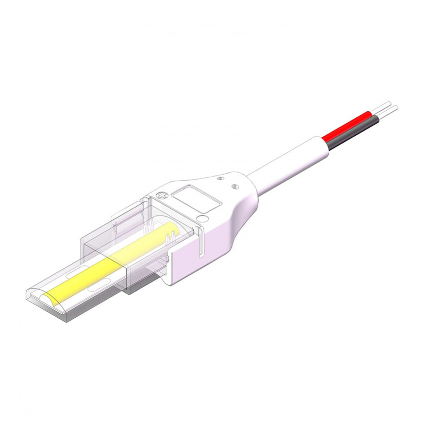 Produit de Connecteur Hippo avec Câble pour Ruban LED Auto-redressement 220V AC SMD Silicone FLEX Largeur 12mm