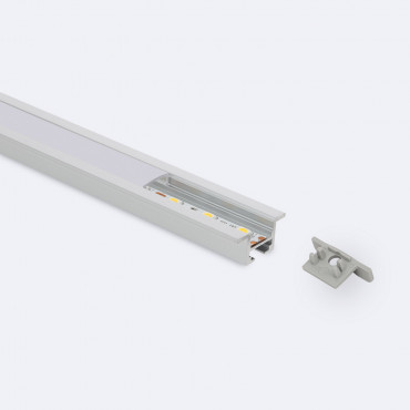 Product Profilé Aluminium Encastré Plafond avec Clips 1m pour Rubans LED jusqu'à 12mm