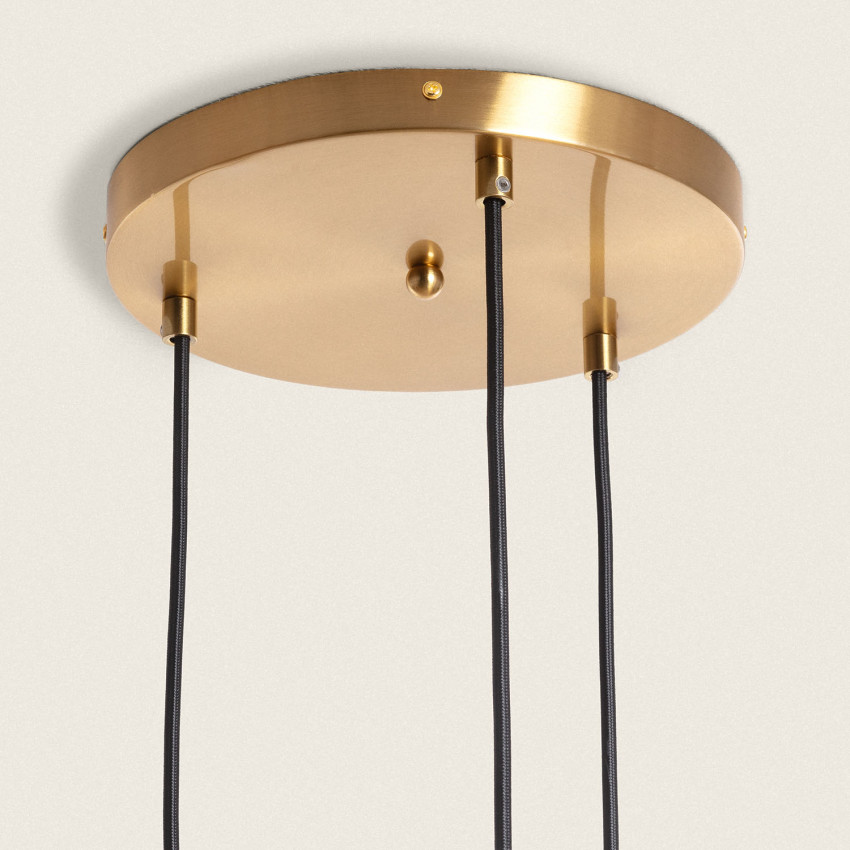 Product of Tri Oto Metal & Glass Pendant Lamp 