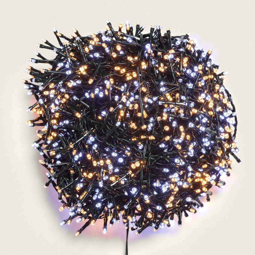 Produkt od 30m Venkovní LED Světelná Girlanda - Řetěz Teplá/Studená Bílá, Černá "Hrozen"