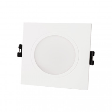 Portafaretto Downlight Quadrato IP65 per Lampadina LED GU10 / GU5.3 Foro Ø75 mm