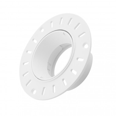 Downlight-Ring Rund Schwenkbar zur Integration in Gips/Gipsplatten für LED-Glühbirnen GU10 / GU5.3 Schnitt Ø70 mm Suefix