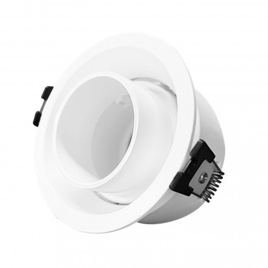 Collerette Downlight Conique Orientable Faible UGR pour Ampoule LED GU10 / GU5.3 Coupe Ø75 mm Suefix