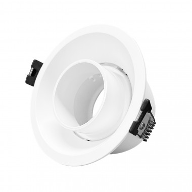 Collerette Downlight Conique Orientable Faible UGR pour Ampoule LED GU10 / GU5.3 Coupe Ø85 mm Suefix