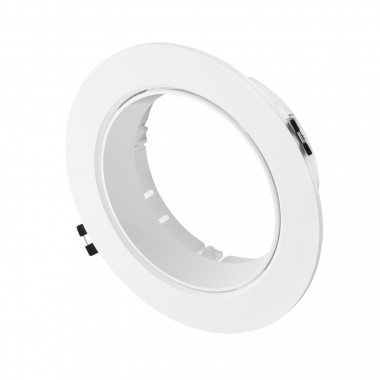 Collerette Downlight Conique Encastrable Orientable pour Ampoule LED GU10 AR111 Coupe Ø135 mm