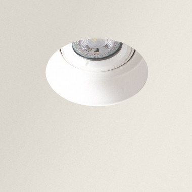 Trimless Plaster-In Fire Rated Tiltable Downlight - White