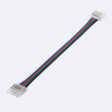 Product Dubbele Hippo Connector met Kabel voor LED Strip RGBW 12/24V DC SMD IP20 Breedte 12mm