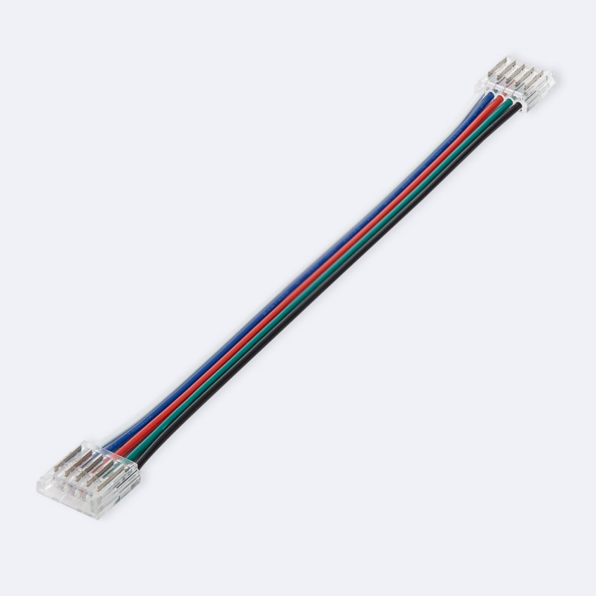 Produkt von Doppelter Clip-Verbinder mit Kabel für LED-Streifen RGBW 12/24V DC, SMD, IP20, Breite 12mm