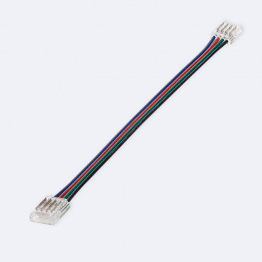 Product Doppelter Clip-Verbinder mit Kabel für LED-Streifen RGB 12/24V DC SMD IP20 Breite 10mm