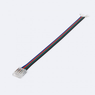 Connettore Hippo con Cavo per Strisce LED RGB 12/24V DC SMD IP20 Larghezza 10mm