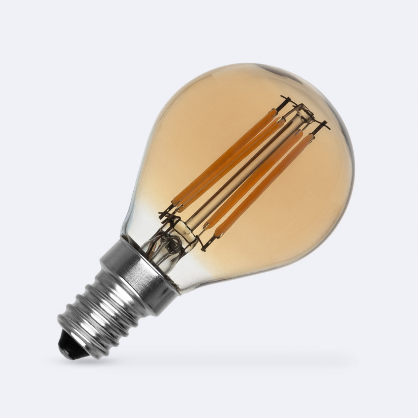 Product of 6W E14 P45  Gold "Candle" Filament LED Bulb 720lm