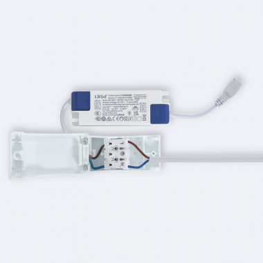 Produit de Panneau LED 60x60 cm 40W 4000lm Microprismatique (UGR17) avec Boîtier de Connections et Câble de Sécurité