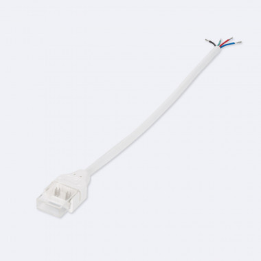 Clip-Verbinder mit Kabel für LED-Streifen RGB 12/24/220V SMD Silicone FLEX Breite 12mm