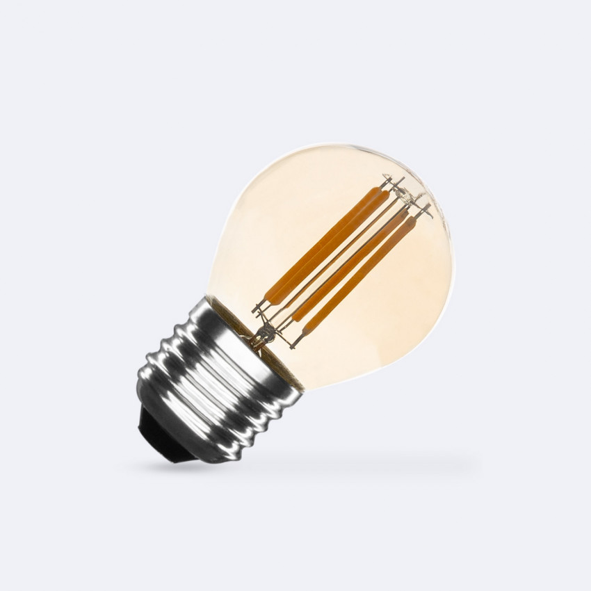 Product of 4W E27 G45 Dimmable Gold Filament LED Bulb 470lm