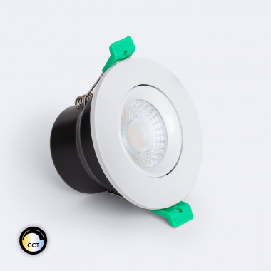 Downlight LED 8W Rond Dimmable IP65 Coupe Ø65 mm CCT Sélectionnable RF90 Solid Design Ajustable